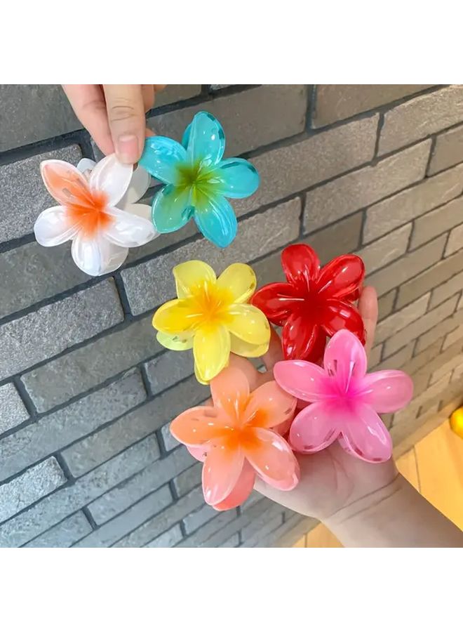 Ice Crystal Sense Floral Hair Clips 7pcs Set for Daily Wear and Parties - Image 2